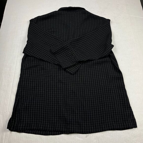 Chicos Design 3/4 Sleeve Button Down Shirt Plaid Casual Comfort Slit Top 2 LARGE - Picture 8 of 10